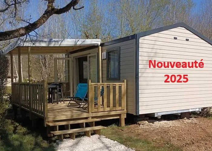 Mobil Avec Terrasse Et Accès Handic. à - Api-1-52-1155 Camping Groléjac